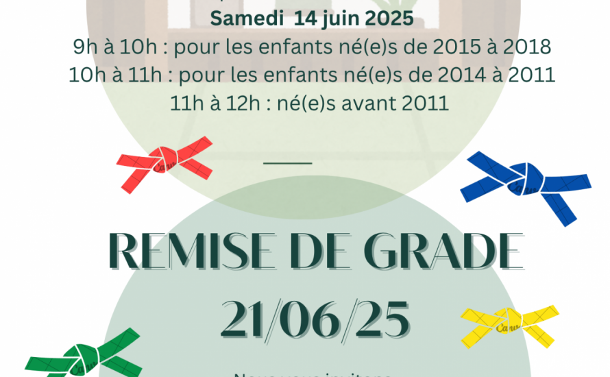 Remise de ceintures